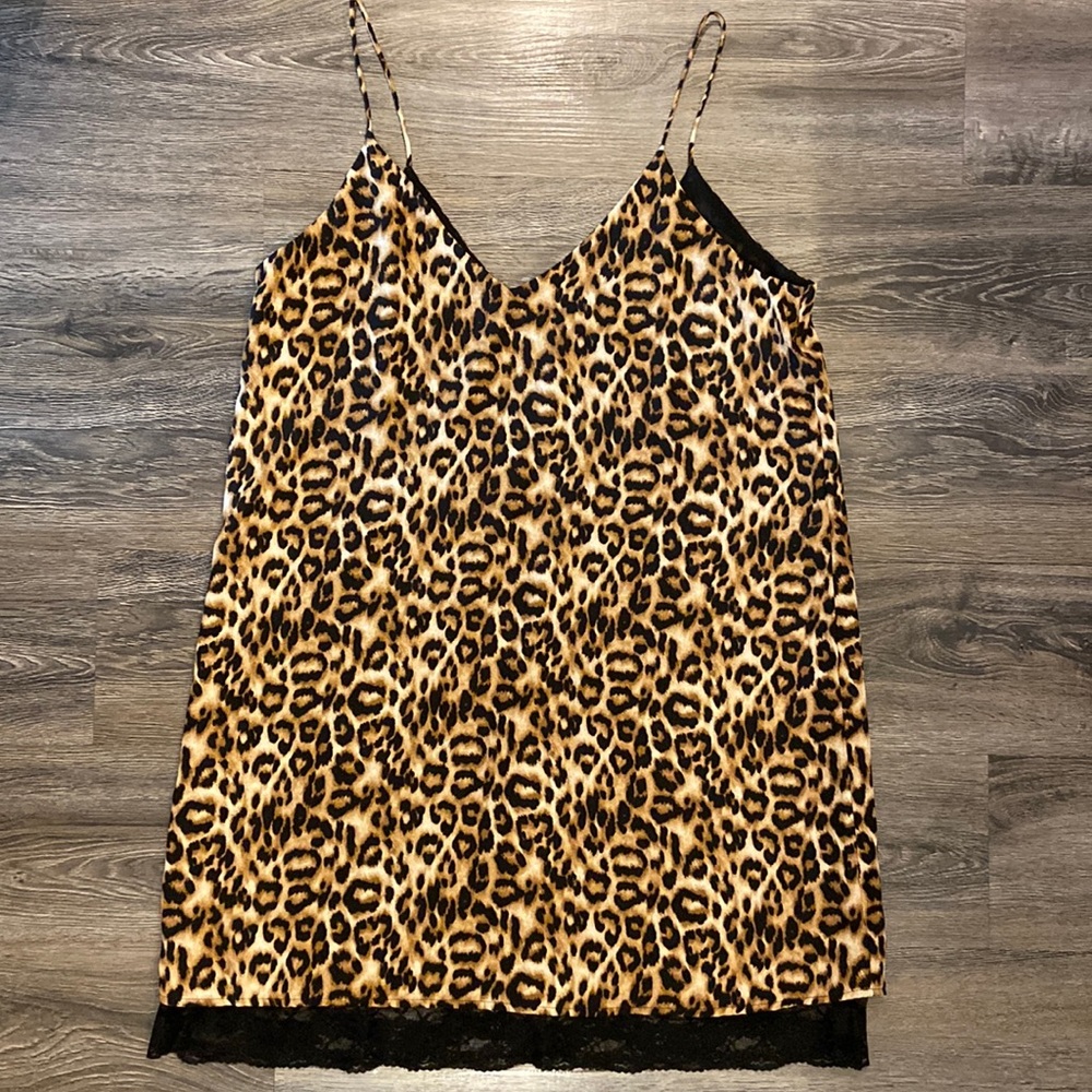 Sexy leopard cocktail dress